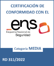 Certificado de conformidad con el ENS Categoría Media 2024